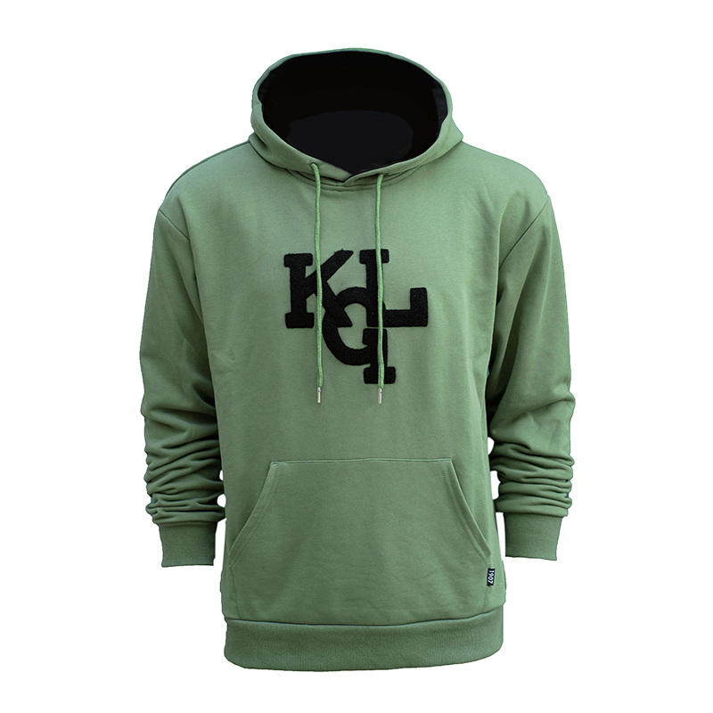  Army green hoody with Black KGL