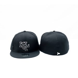 Black 59 Fifty black fit Caps with black and white KGL logo
