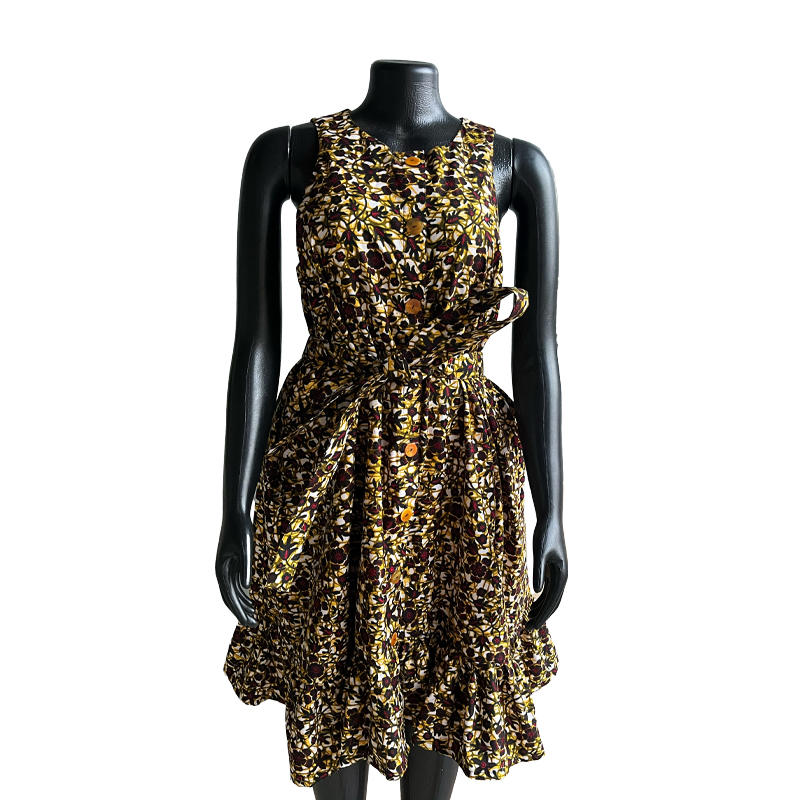  Kitenge Sleeveless dress