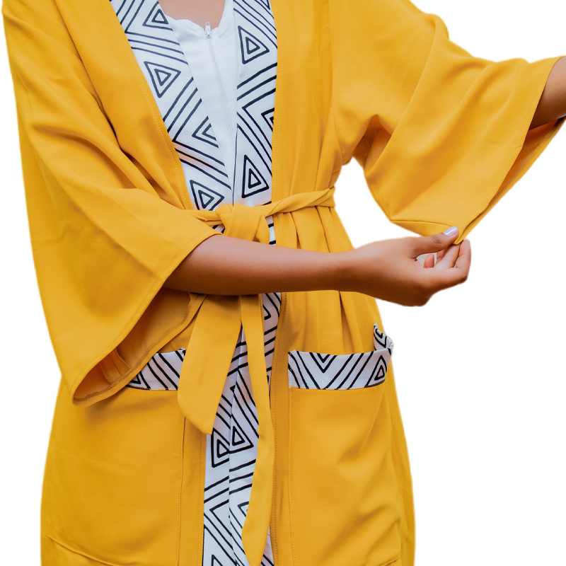  Mustard yellow kimono