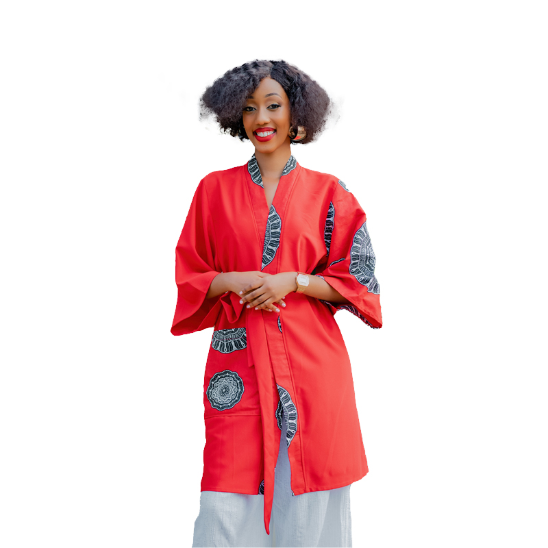  Mix and match red kimono