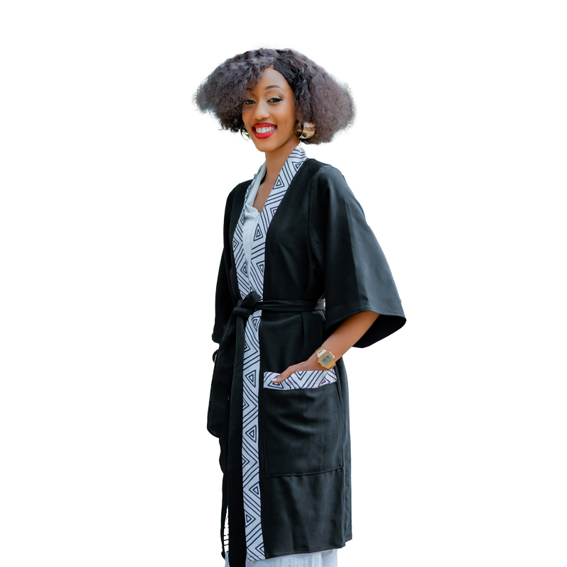  Black kimono