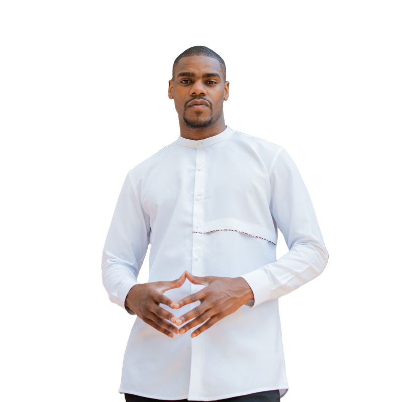  White long sleeves shirt