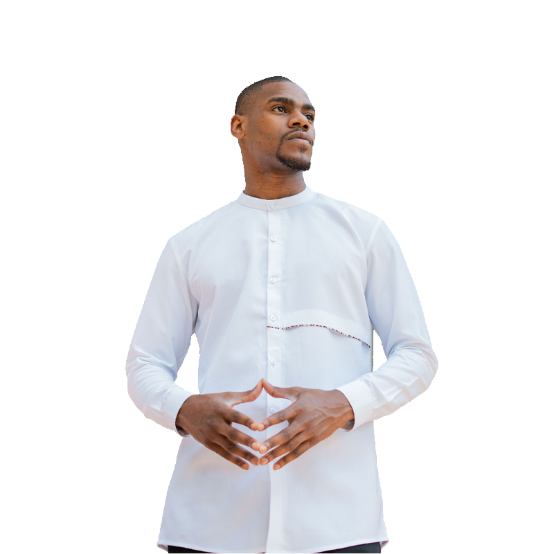  White long sleeves shirt