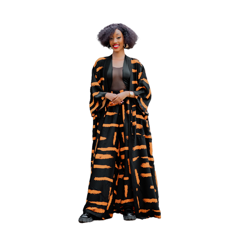  Free-Size Luna set -Maxi kaftan and wide leg pants